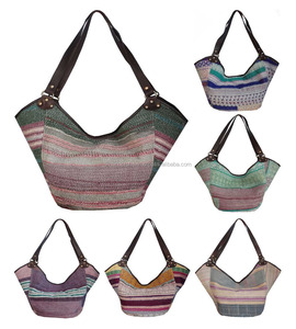 กระเป๋าถือผ้าฝ้ายวินเทจแบบคันธา - Product Image 3