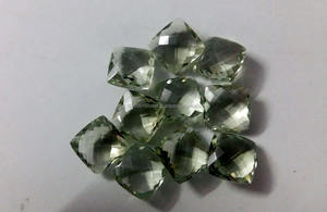 เบาะอเมทิสต์สีเขียวธรรมชาติคุณภาพระดับพรีเมียมอัญมณีหลวมตัดสำหรับทำเครื่องประดับแหวนและต่างหู - Product Image 4