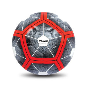 Balón de fútbol de PU Khason de alta calidad con logotipo personalizado, cosido a mano y duradero, varios colores, tamaños 3-5 a granel - Product Image 1