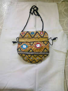 Indian Hand Potli <b>Bag</b> Traditional Ethnic Party Wedding Bridal Purse Clutch Wedding Gift Jewelry Pouches/pouch <b>Festival</b> Handmade - Product Image 3