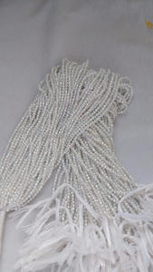 Perlas de Agua Dulce Facetadas de 2-3 mm, Redondas, de Color Blanco, Cuentas de Piedra, Exportaciones Coszcalt, Fabricadas y Suministradas al por Mayor - Product Image 3