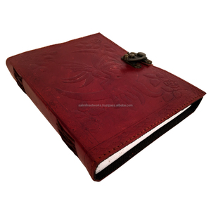 Diario de cuero genuino hecho a mano Hada en la Luna diarios cuaderno y libro de bocetos o diario páginas blancas en blanco para regalarlo a él o a ella - Product Image 2