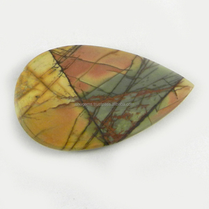 4.67 gms de Jaspe Rojo Natural de Río, forma de pera de 19x32mm, piedra preciosa para joyería IG0781 - Product Image 2