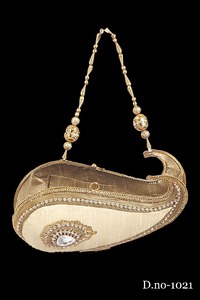 Vivid 1021, bolso de mano de Metal de alta calidad para mujer, bolso de noche con cuentas doradas y plateadas, monedero de boda, trabajo de piedra, fiesta hecha a mano, 1-1.9L - Product Image 3