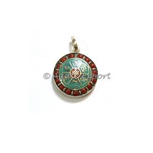 Pendentifs Mantra personnalisés gravés, accessoire de guérison, tibétain, Six mots, amulette Gau - Product Image 2