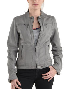 Veste en cuir pour femme de qualité supérieure, manteau d'extérieur tendance et décontracté, coupe ajustée pour toutes les saisons - Product Image 2