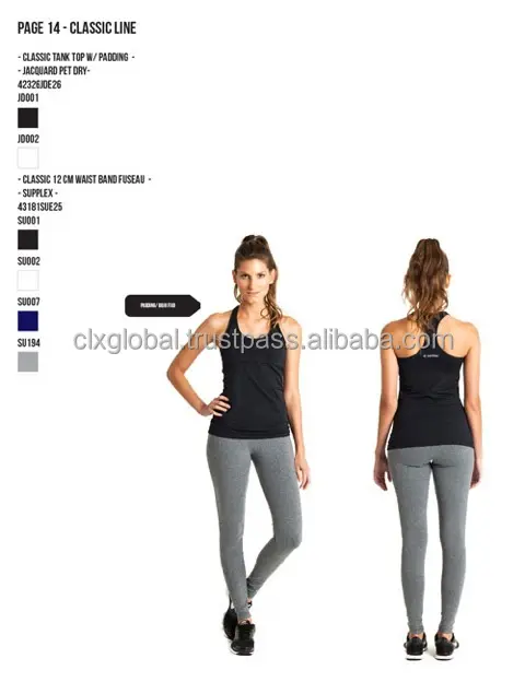 Braziliaanse Active Wear-Aanpasbare Jogging Wear Voor Vrouwen-Sport-Fitness-Yoga