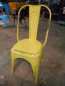 เก้าอี้รับประทานอาหารโลหะแนวอุตสาหกรรมวินเทจสำหรับใช้ในบ้านเฟอร์นิเจอร์จากอินเดีย - Product Image 2