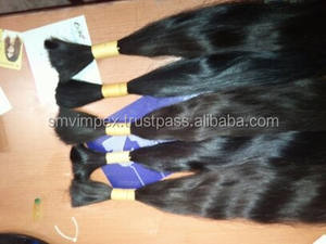 Extensions de cheveux Remy brutes d'un seul donneur d'Inde du Sud cuticule de cheveux non tissée en vrac douce et lisse alignée d'Inde - Product Image 2