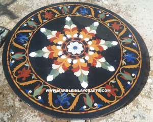 Exclusive Inlay Design Marble <b>Decorative</b> Coffee <b>Table</b> <b>Top</b> - Product Image 1