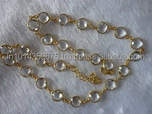 Joyería de moda collar de cristal cadena al por mayor para mujeres - Product Image 1