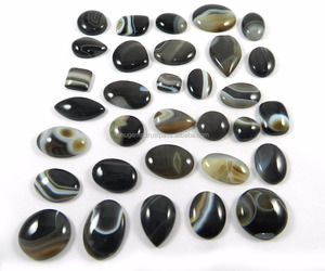 32 PcsสีดำธรรมชาติSardonyx 100กรัมFreeform Cabochon - Product Image 2