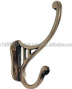 New Arrival Shiny Gold Coat Hook Vintage Coat Hooks Antique Clothes Wall Mounted Manufacturer <b>Hanging</b> Coat Hook - Product Image 2