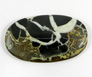 Natural Septarian Jasper 47x27mm Oval Cabochon 70.25 Cts Loose Gemstone For Jewelry Making - Product Image 1