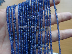 Iolite Gemstone Rondelle Faceted Blue Beads Loose <b>Crystals</b> for <b>Bracelet</b> Necklace Jewelry <b>Healing</b> Stones - Product Image 4