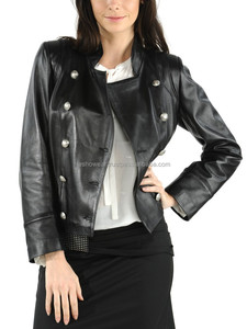 Veste en cuir d'été pour femmes-Vêtements d'extérieur légers, élégants et décontractés-Design tendance-Fabriqué à Sialkot au Pakistan - Product Image 3