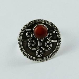 Nueva categoría Anillos de plata de ley 925 con piedra preciosa cornalina, joyería hecha a mano - Product Image 2