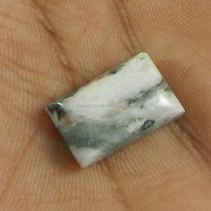 Pierre précieuse rectangulaire en jaspe fluorescent naturel de qualité supérieure, 2,20 g, 10x17 mm, pour bijoux IG0885 - Product Image 3