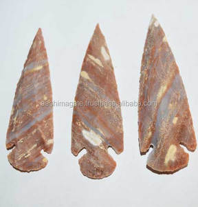 หัวลูกศรพลอยเทียม3นิ้วทำด้วยมือสไตล์อินเดียอาเกตแบบดั้งเดิมขายส่ง - Product Image 1