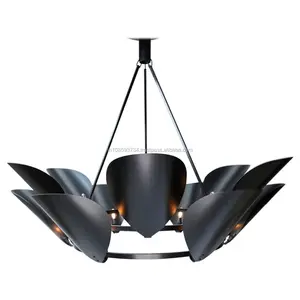 Chandelier Farmhouse Decoration Metal <b>Leaves</b> Marvelous Chandelier Pendant <b>Light</b> High Quality Metal Pendent - Product Image 1