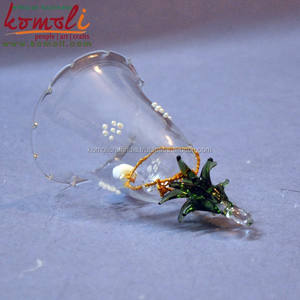 Adornos navideños de cristal soplado transparente, campana, decoración de árbol - Product Image 5