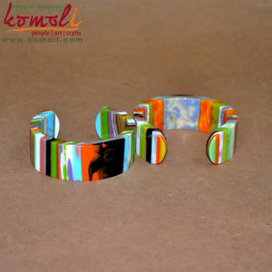 Brazalete hecho a mano con varias capas, joyería hecha a mano, India - Product Image 2