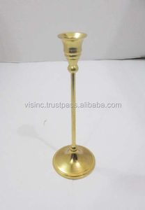 Bougeoir en métal doré pour décoration de maison, d'hôtel et de table de mariage - Product Image 2