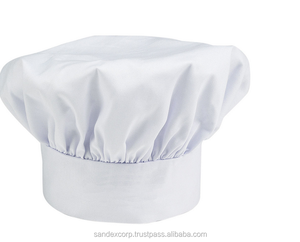 Chapeaux de chef élégants pour une utilisation en cuisine, couleur blanc éclatant, exportateur de chapeaux de chef en Inde - Product Image 4