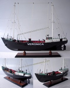 Norderney <b>Tanker</b> Ship Model Handicraft From Vietnam Novelty Gift Idea - Product Image 1