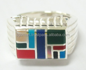 เงิน925แหวนด้วยการออกแบบเครื่องประดับหินโรงงานขายส่งในประเทศไทย - Product Image 2