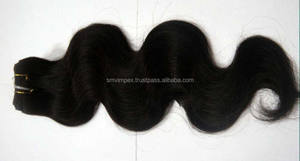 100% cheveux indiens naturels bruts non transformés doux et soyeux au toucher cheveux remy de qualité 12A - Product Image 4