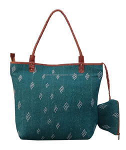 Venta al por mayor, de la Indian Sari Vintage Kantha bolso hecho a mano Kantha bolso de mano - Product Image 2