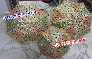 Parapluie brodé de scène mehanna, grand format, décoration de scène, pour le mariage - Product Image 4