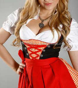ชุดเดรส Dirndl Oktoberfest,ชุดเดรสเยอรมันขนาดเล็ก Dirndl แบบดั้งเดิมของเยอรมัน - Product Image 1