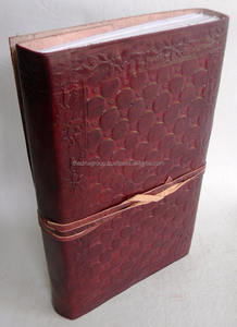 Arbre de vie gaufré avec fermeture à sangle et cahier en cuir papier fait main vente en gros - Product Image 2