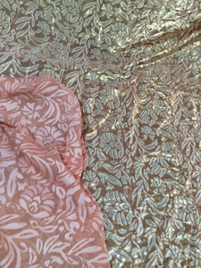 Syal persegi sutra cetak warna-warni mengkilap sifon bakar untuk dewasa untuk musim semi