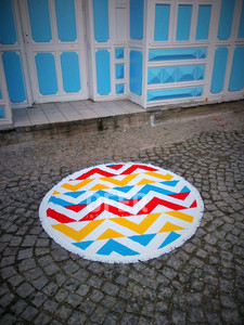 ผ้าขนหนูชายหาดกลมทำในตุรกีโดยตรงจากผู้ผลิตคอลเลกชันกรีก Sun Roundie RBT - Product Image 4