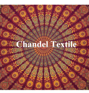 ผ้าแขวนผนังลายแมนดาลา ผ้าคลุมเตียงลายแมนดาลาสไตล์ฮิปปี้ ของตกแต่งสไตล์โบฮีเมียน ผ้าคลุมผนังลายแมนดาลาสำหรับชายหาด ผ้าคลุมโยคะลายแมนดาลา - Product Image 6