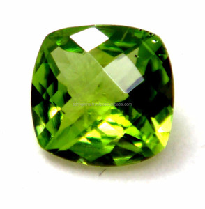 Natural Brazilian Green <b>Peridot</b> Natural Stone Cushion Shape Checker Cut Top Quality Loose Birthstone Gemstone for <b>Jewelry</b> Making - Product Image 2