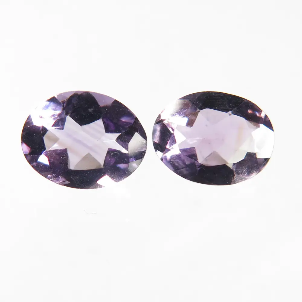 Penjualan Terbaik 100% batu kecubung ungu alami kristal Oval potongan longgar batu permata khusus perhiasan untuk pria dan wanita