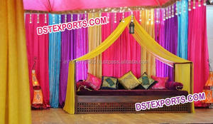 Hindu Vivah Mehandi Stage Latest Design Wedding Mehandi Stage Indian for <b>Decoration</b> Indian Marriage <b>Mehndi</b> Stage. Uk - Product Image 3