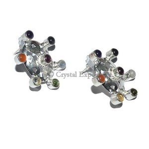 ต่างหูเงินเจ็ดจักระ - Product Image 1