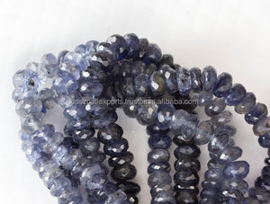 Iolite Purple Faceted Rondelles 8mm Blue Gemstone <b>Bead</b> <b>Crystal</b> Lampwork Glass <b>Jewelry</b> <b>for</b> <b>Jewelry</b> <b>Making</b> - Product Image 4