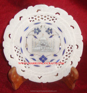 Belle plaque de travail incrustée de marbre unique - Product Image 1