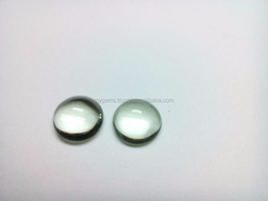 Amatista verde natural 12*12mm cabujón redondo piedra preciosa Lisa suelta - Product Image 5