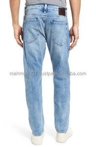 กางเกงผ้ายีนส์สไตล์วินเทจของผู้ชายใส่สบายผ้านุ่มทนทานมีสไตล์กลางทันสมัยเหมาะสำหรับสวมใส่สบายในชีวิตประจำวัน - Product Image 6