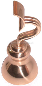 OMG Industries Designer Durable <b>Curtain</b> <b>Rod</b> Hanging Bracket Stylish Metal/Steel/Iron Triangle Bracket for Brass Pole <b>Curtain</b> - Product Image 6