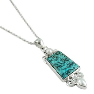 Pendentif en forme ronde de poire virtuelle en argent Sterling 925, grossiste de bijoux en argent, bijoux en argent Sterling 925 - Product Image 2