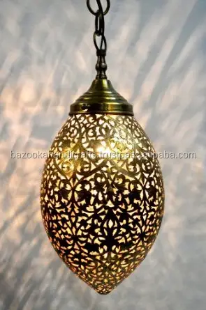 모로코 램프, 금속 모로코 매달려 램프, 천장 모로코 램프