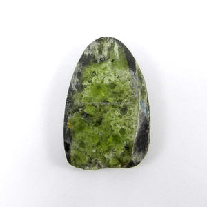 Epidota Natural Druzy 33X51mm Diseño Elegante 23.93 Gms Piedra Preciosa Suelta Calidad AA Modelo IG3965 de Ishu Gems - Product Image 1